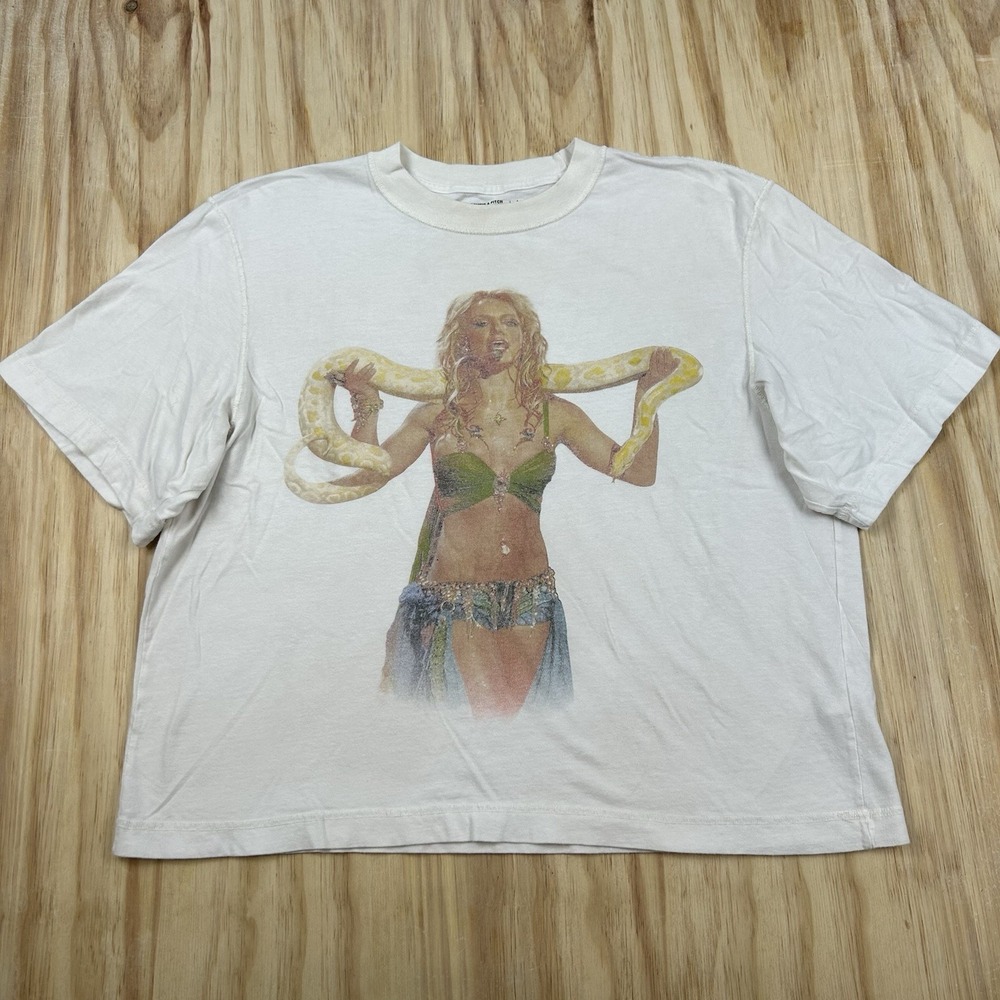 Abercrombie & Fitch Soft A&F Essentials Cropped Brittney Spears Snake Large - Picture 1 of 10